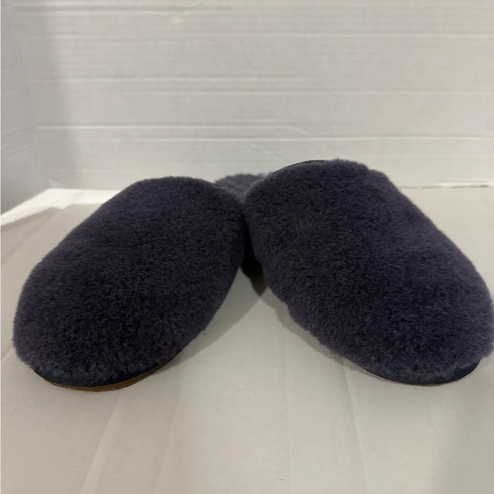 UGG FLUFFETTE True Womens Size 9 Navy Blue Slip On Slippers Shoes 1102594 - Picture 2 of 11